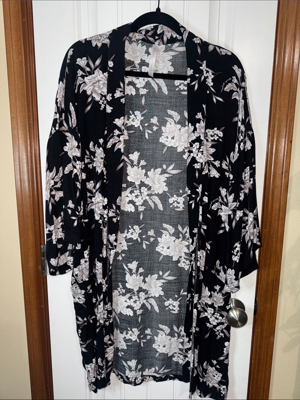 Spiritual Gangster Black and White Floral Top